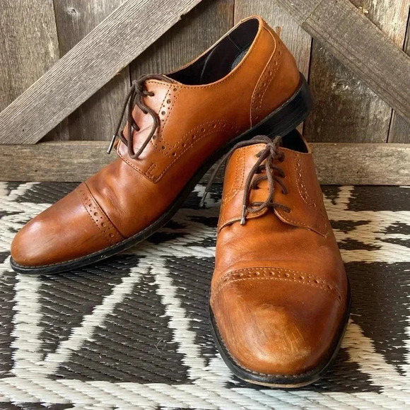 Stacy Adams | Prescott Cap Toe Lace Up Dress Shoes - Picture 1 of 12